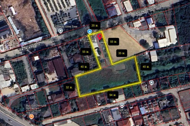ขาย ที่ดิน อัศวพิเชษฐ์ 10 ขนาด 2 ไร่ 2 งาน 71 ตรว ใกล้ถ.กาญจนาภิเษกแค่ 230 ม. CC