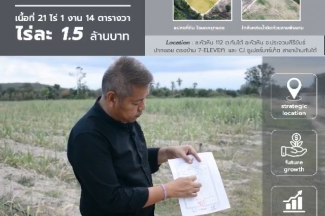 ที่ดินโฉนดหัวหิน112(พร้อมโอน)