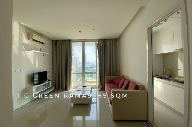 ขาย คอนโด ห้องมุม 2 นอน วิวเมืองT.C. Green Rama 9 (ที.ซี.กรีน พระรามเก้า) 54.55 ตรม. ตึก A ติดถนนพระราม 9