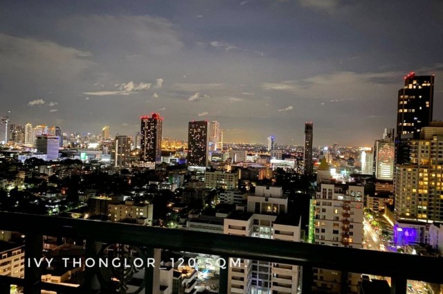 ให้เช่า คอนโด 4 bedrooms high floor IVY ทองหล่อ 23 (ไอวี่ ทองหล่อ 23) 120 ตรม. city view in mid of Thonglor