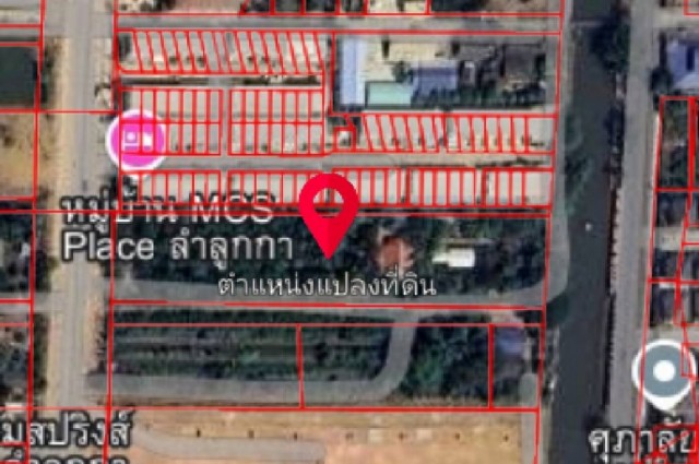 ขาย ที่ดิน ที่ดินคลอง6 ลำลูกกา 4 ไร่ 1 งาน 88 ตรว ถนนด้านหน้้ากว้างมากด้านหลังติดคลอง