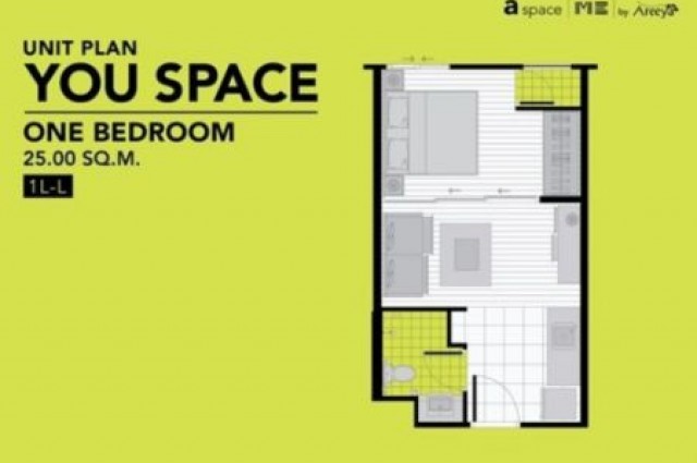 ขาย คอนโด A SPACE ME รัตนาธิเบศร์ 25 ตรม ถูก ใหม่ ดี