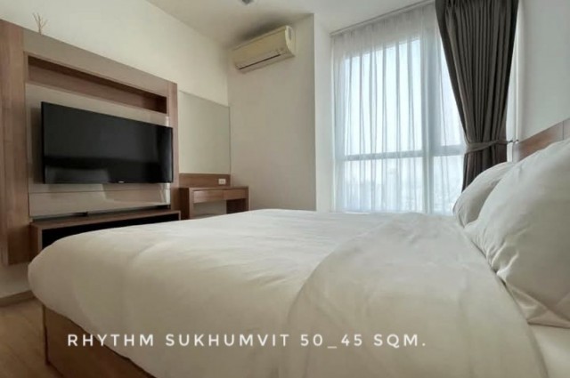 ให้เช่า คอนโด river view 1 nice bedroom Rhythm สุขุมวิท 50 (ริธึ่ม สุขุมวิท 50) 45 ตรม. near BTS Onnut Lotus Century Mall